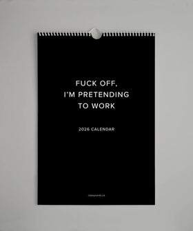 Pretending to Work 2026 Wall Calendar