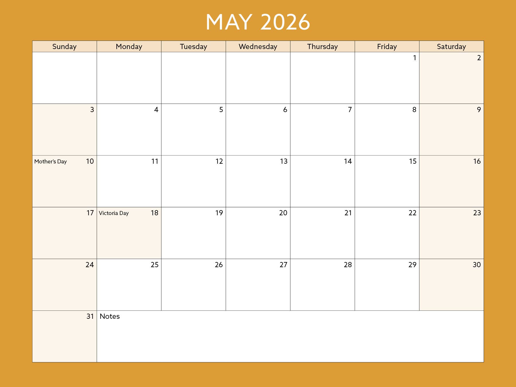 2026 Toronto Neighbourhood Calendar - 12" X 9"