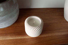 Lattice Vessel with Candle