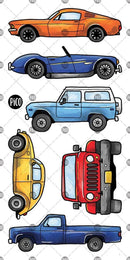 Classic Cars - Temporary Tattoos-3