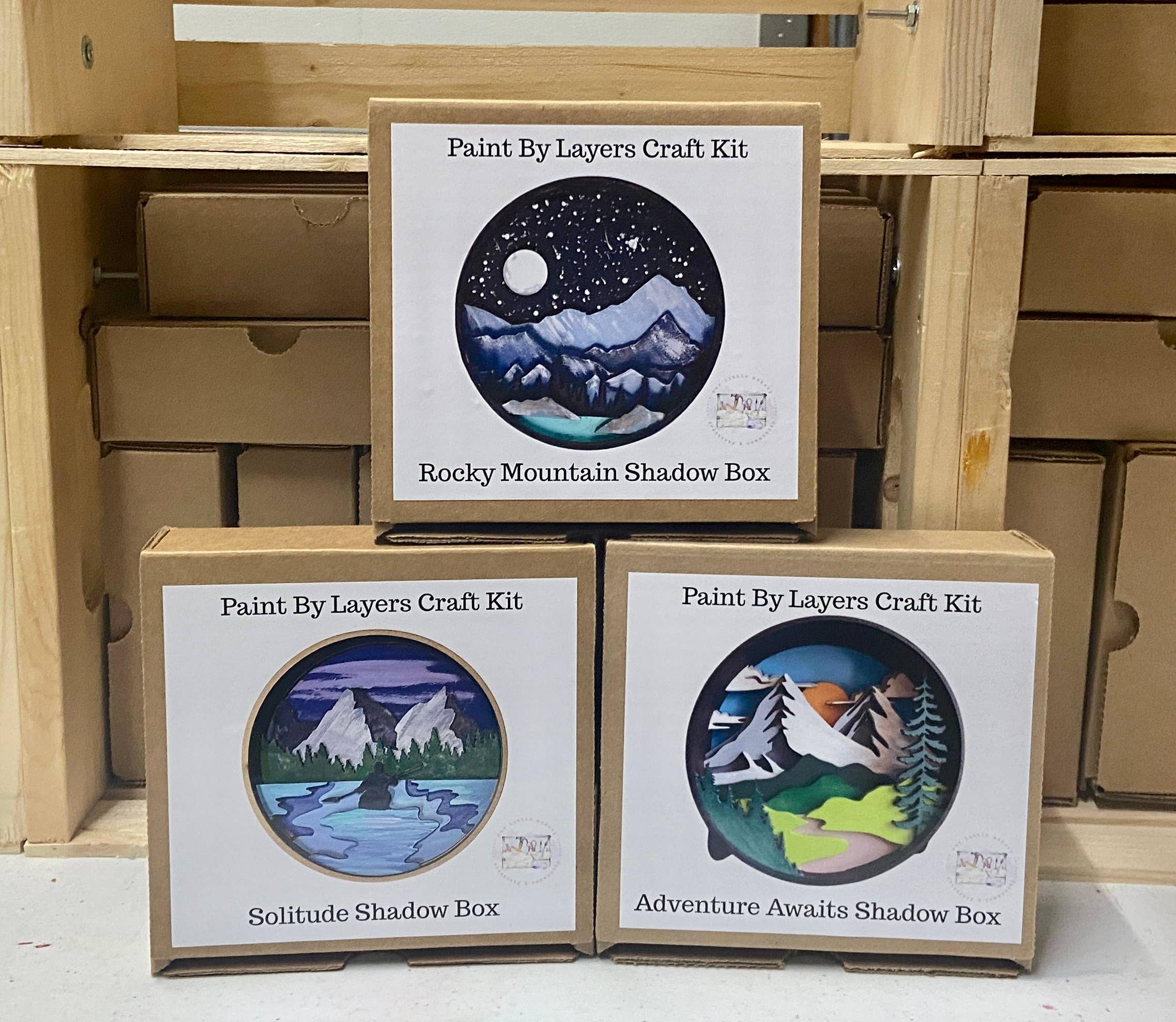 On The Mountain Tops Shadow Box Kit