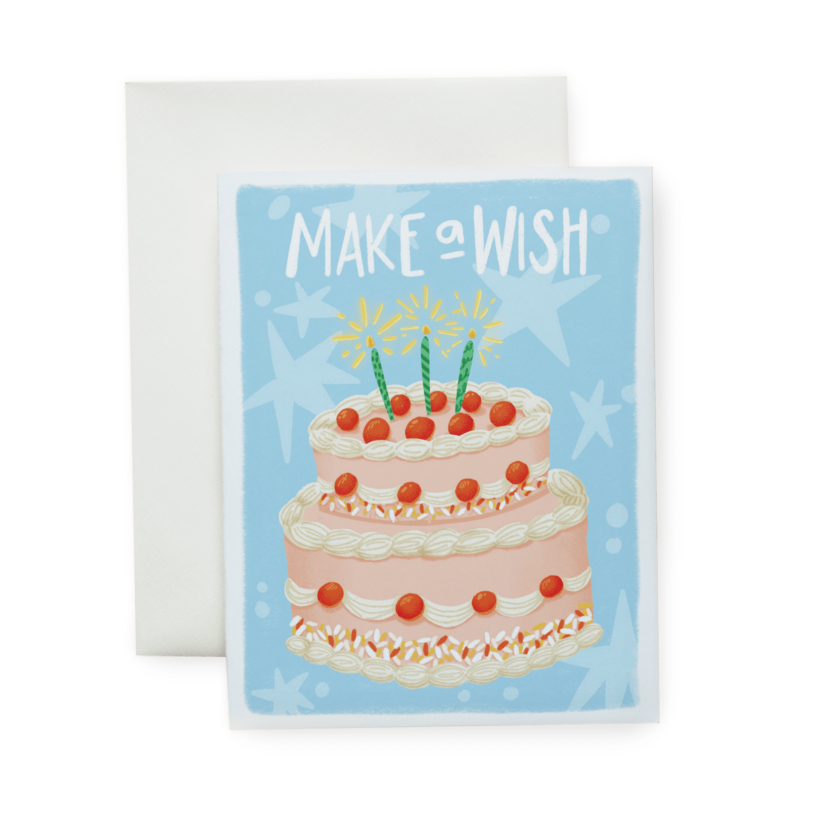 Make a Wish - Illustrated Birthday Card
