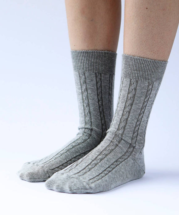Cable Knit Dress Socks | Made in Canada | Various Colours