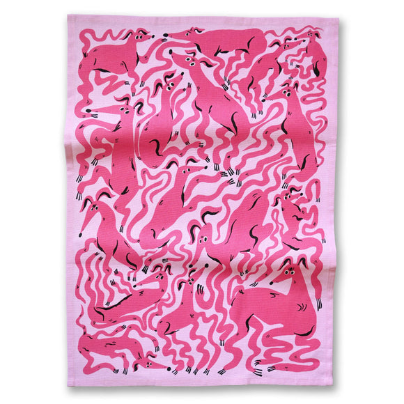 Todd the Dog Tea Towel