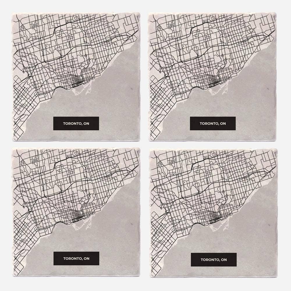 Toronto Modern Map Coasters