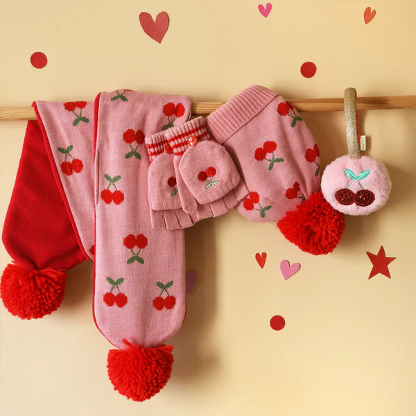 Cheerful Cherry Knitted Hat