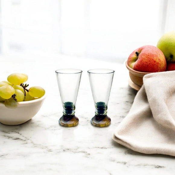 Clear Glass Shooters (set of 2)