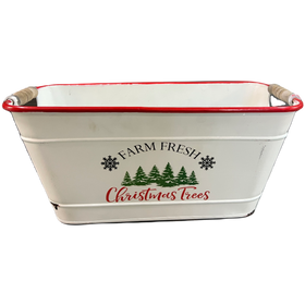 Farm Fresh Christmas Trees Basket