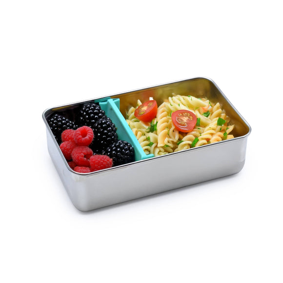 Stainless Steel Bento Box with Lid & Removeable Divider