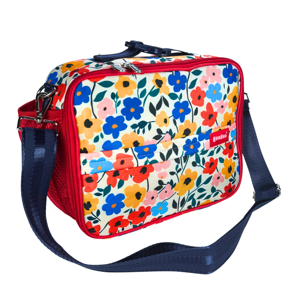 Yumbox Classic Lunch Bag – Insulated Poppy Flowers Print Lunch Tote for Stylish Kids & Adults