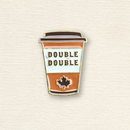Double Double Coffee Cup Enamel Pin-1