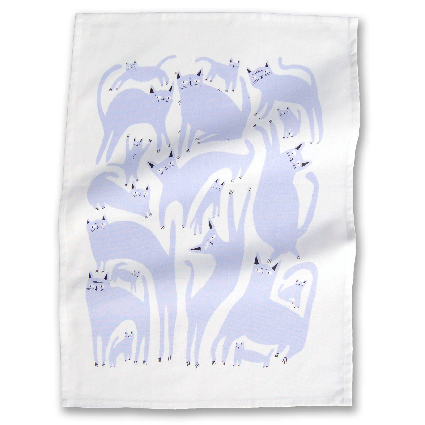 Lavender Cats Tea Towel - 0