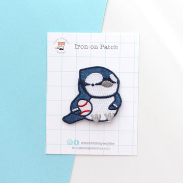 Blue Jay Baseball Embroidered Patch - 0