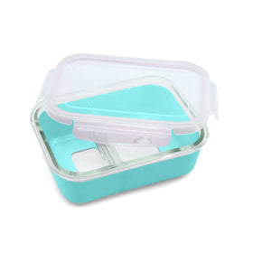 Glass Bento Box with Silicone Sleeve