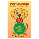 Rub My Belly For Luck Pup Charm-2