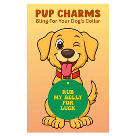Rub My Belly For Luck Pup Charm - 0