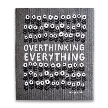 Overthinking Everything Sponge Cloth / Swedish Dishcloth