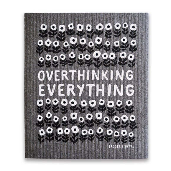 Overthinking Everything Sponge Cloth / Swedish Dishcloth