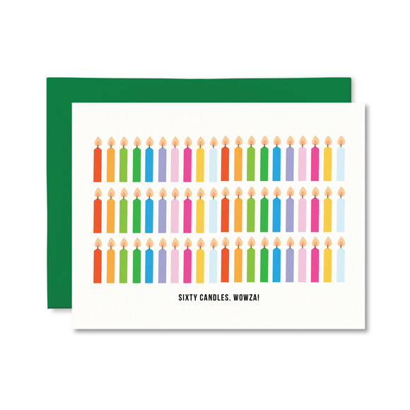 Sixty Candles Wowza Card