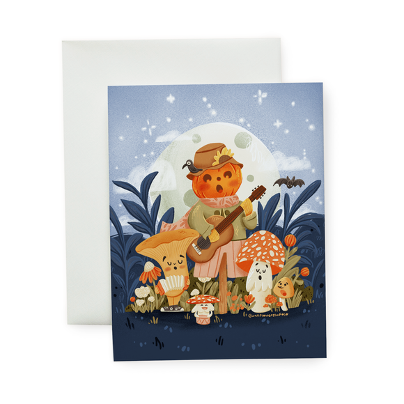 Harvest Moon Card - Illustrated Greeting Card