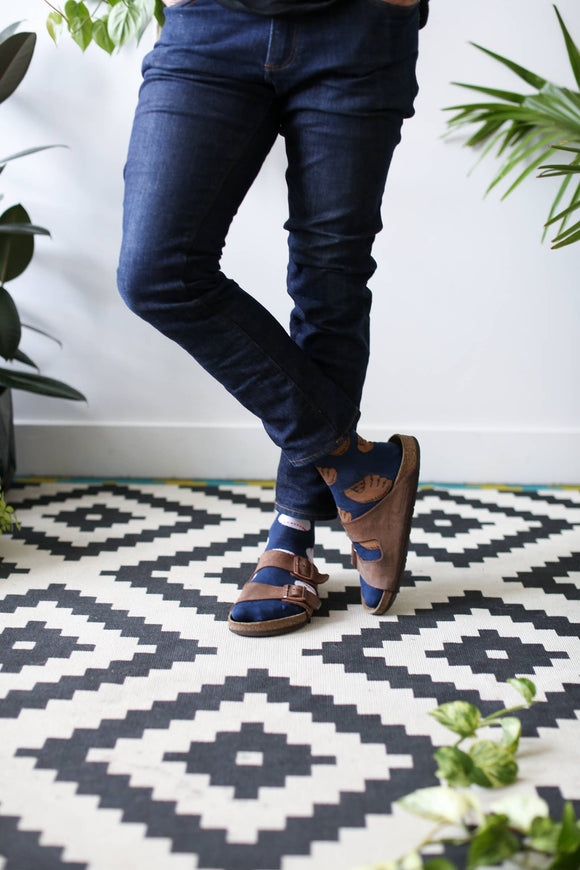 Men's Baseball Glove & Baseball Mismatched Socks