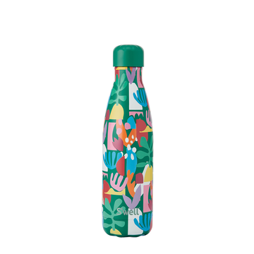 17oz Paper Cutouts Original Bottle - 17oz S'well bottle with colorful handmade paper cutout design, unique Canadian gift.