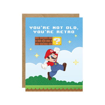 Super Retro - Video Game Pop Culture Birthday Card