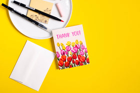 Thank You (Tulips) - Greeting Card - 0