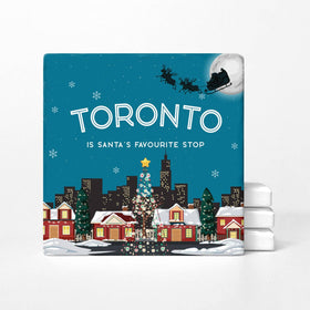 Toronto Is Santa's Favourite Stop Custom Coasters