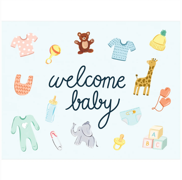 Welcome Baby Card - 0