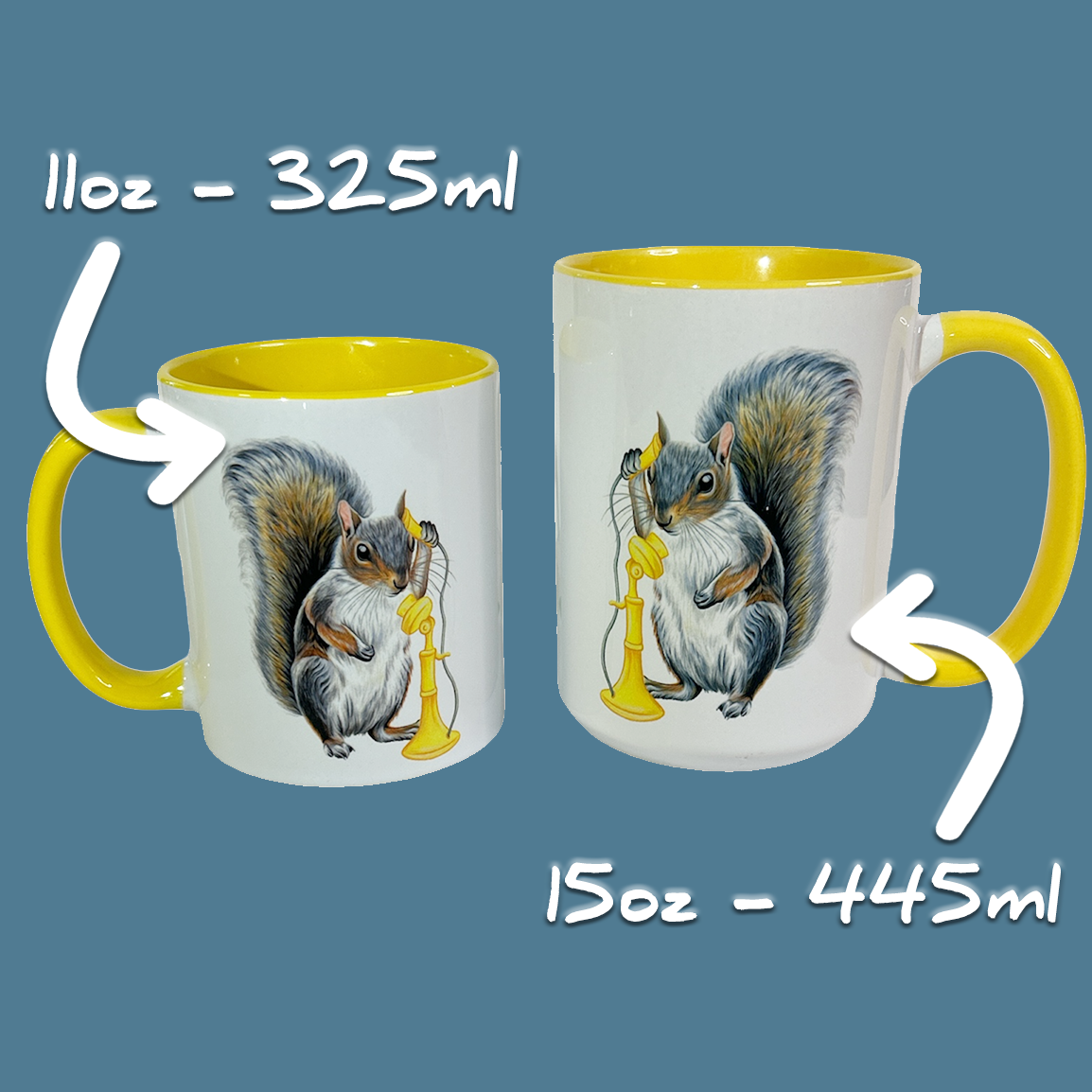 Squirrel on the Phone Mug - 0