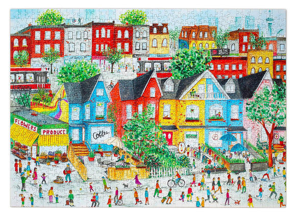 Toronto Kensington Market Puzzle - 1000 Piece Puzzle