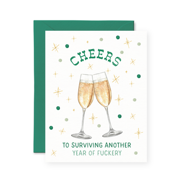 Surviving Another Year Of Fuckery Funny Christmas Card