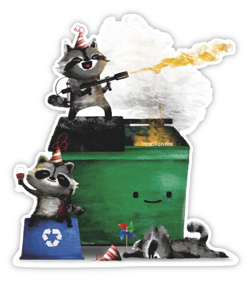 Sticker - Dumpster Fire