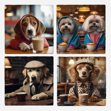 Cozy Canines With Coffee Coasters