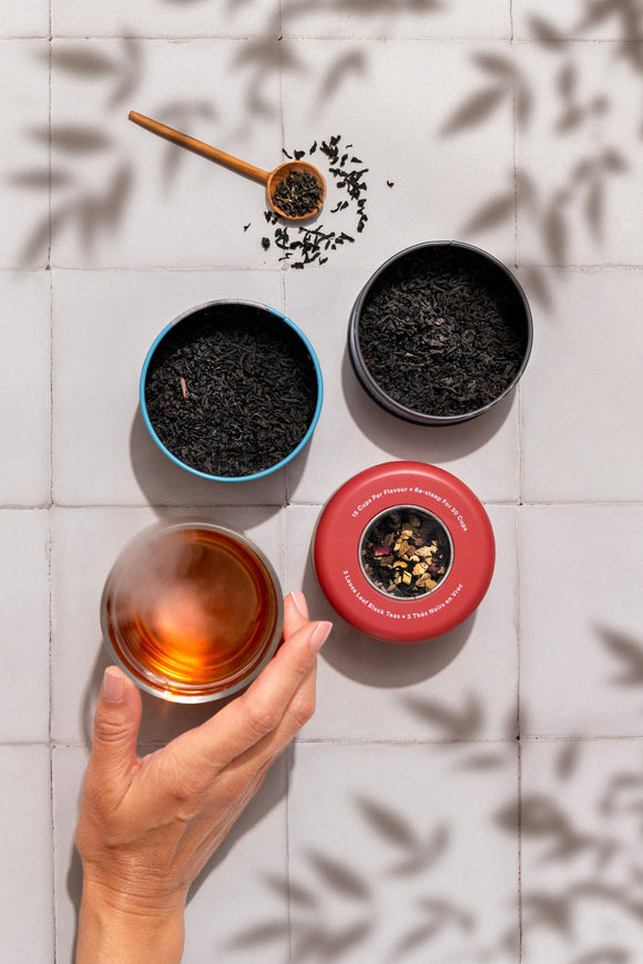 Black Tea Trio Tin & Spoon - Organic, Fair-Trade Tea Gift