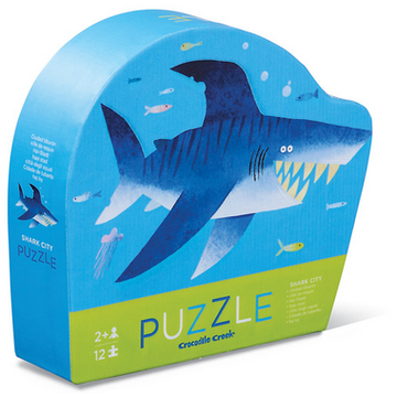 12 PC Mini Puzzle - Shark City