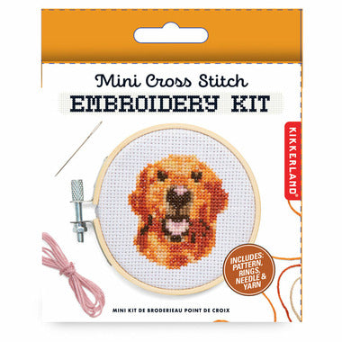 Dog Mini Cross Stitch Embroidery Kit