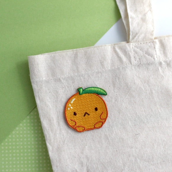 Grumpy Clementine Embroidered Patch