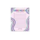 Overstimulated . . . So, Making Another List - Notepad-1