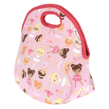 Large, Machine Washable Lunch Bag for Kids - Ballerinas - 0