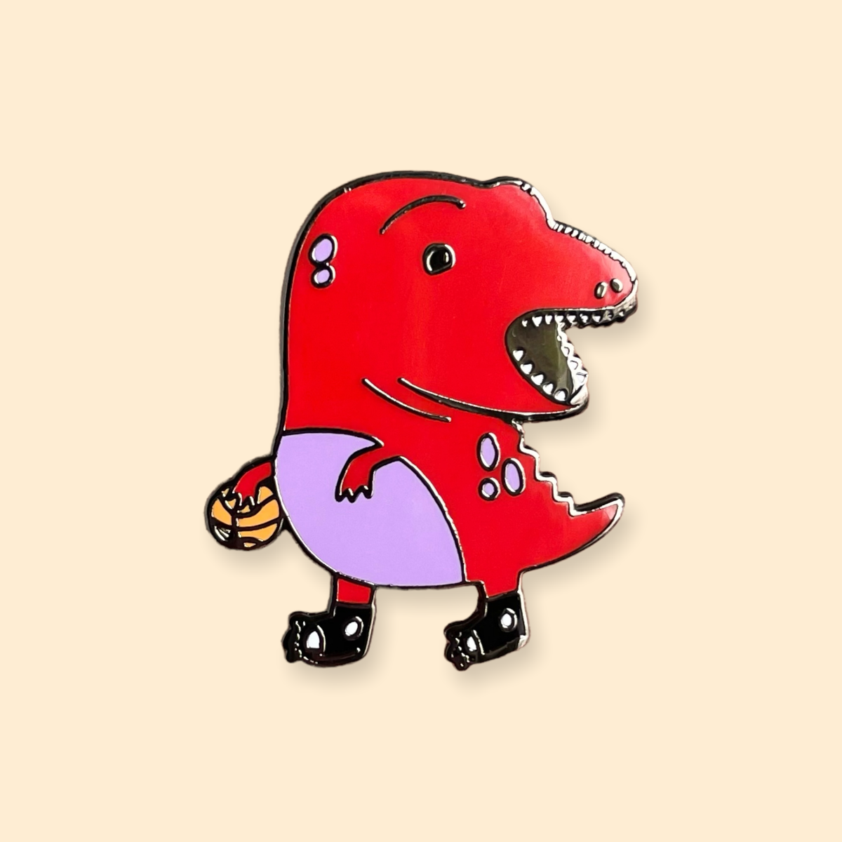 Clumsy Raptor Enamel Pin | Caribou Gifts Inc.