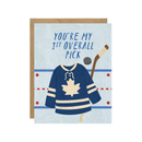First Overall Pick Toronto Leaf Hockey Jersey -Birthday Card-1