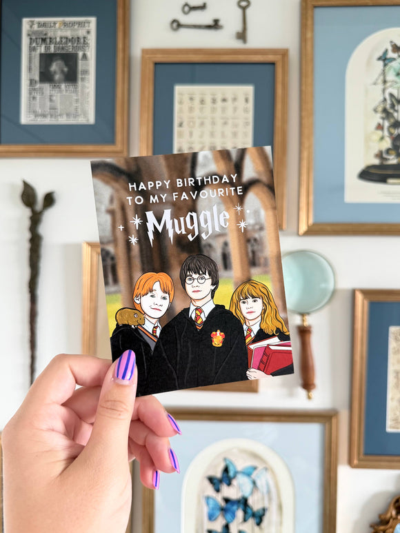 Magical Trio - Wizarding School Pop Culture Birthday Card