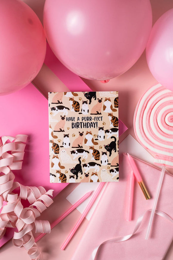 Have A Purr-fect Birthday! - Greeting Card
