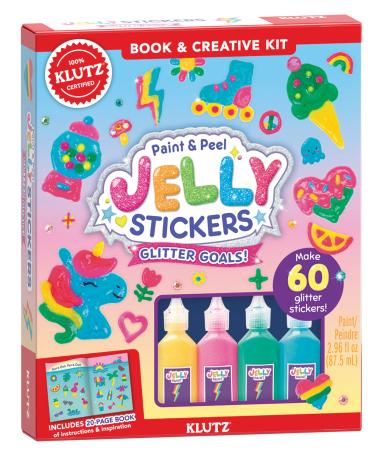 Paint & Peel Jelly Stickers: Glitter Goals!: Glitter Goals