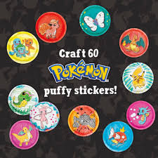 Pokemon Color-In 3D Puffy Stickers