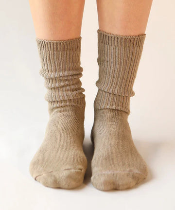 Buy khaki Dyed Cotton Socks | Made in Canada | Various Colours
