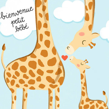 Bienvenue Bebe Illustrated Baby Card - 0
