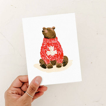 Canadian Grizzly Bear Card - 0
